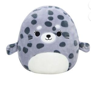 Squishmallows Odile the Spotted Gray Seal KellyToy Soft Plush Animal 12’